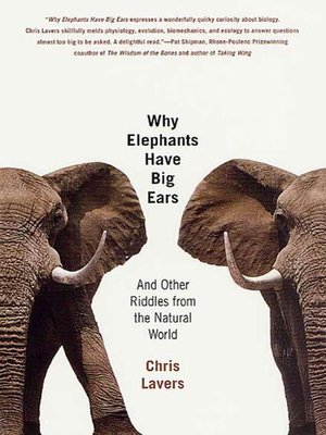 cover image of Why Elephants Have Big Ears